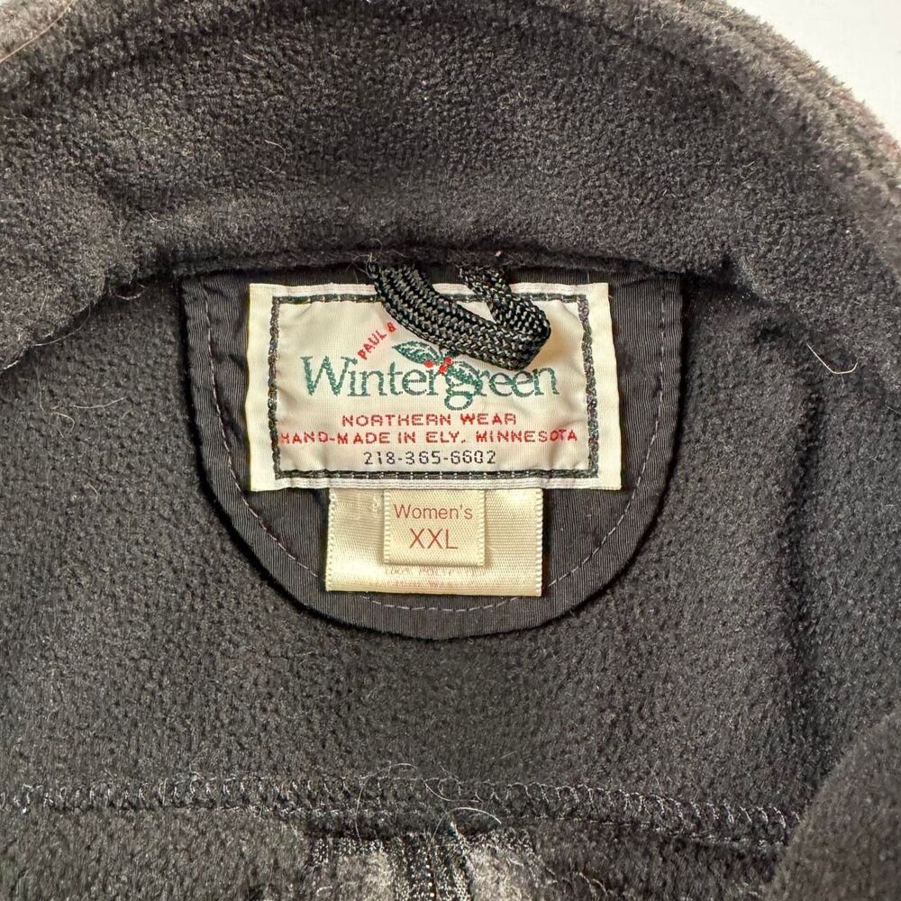 Black Vintage Wintergreen Northern Wear Polartec Fleece Vest Women’s XXL
